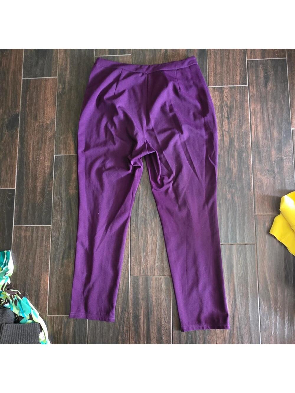 SHEIN Women's Purple Trousers